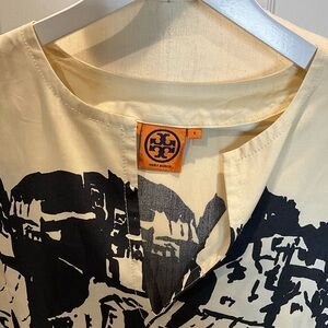 Tory Burch Black and Cream Women Dress